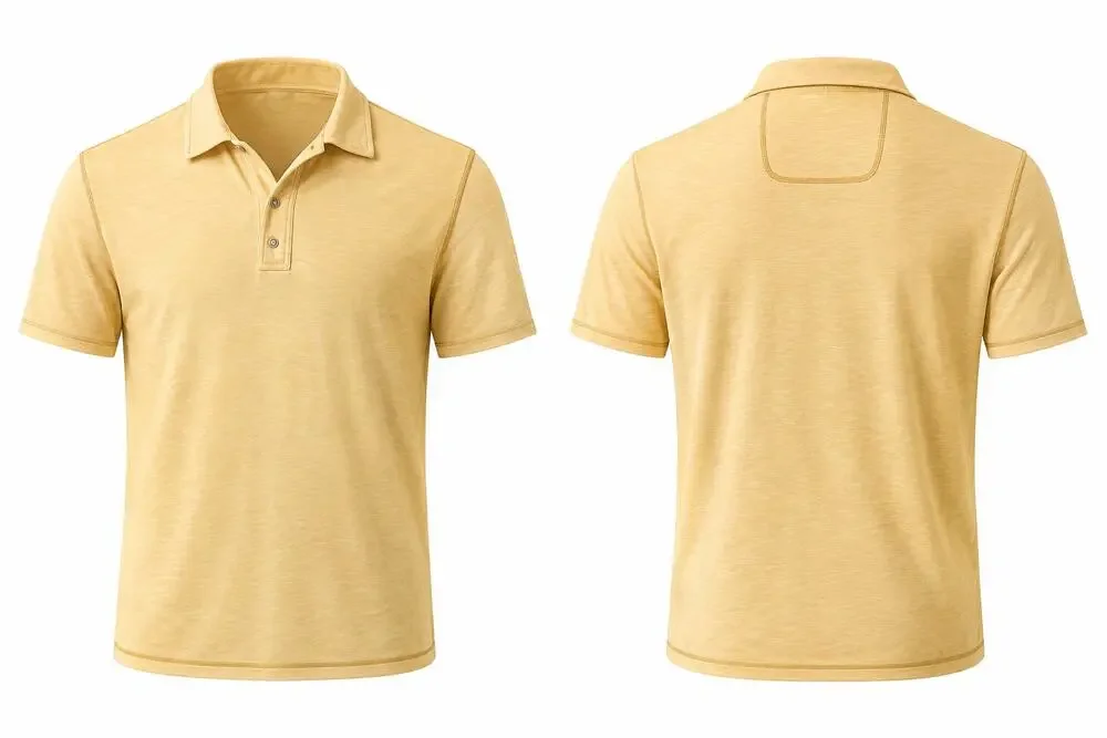 Tommy Bahama Polo Shirt Men's XL Tall Yellow Short Sleeve Island Casual Golf